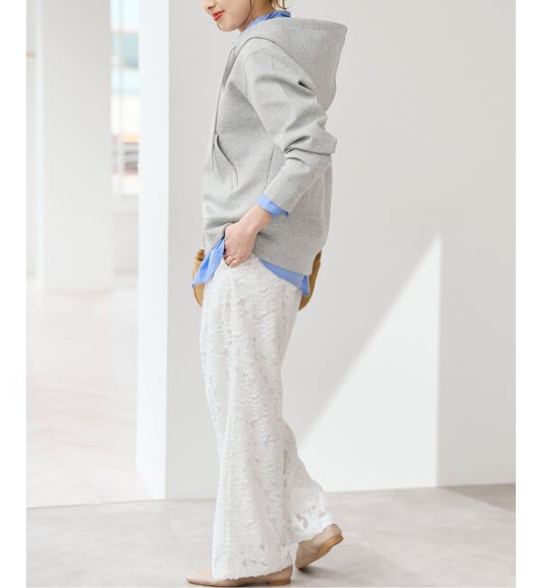 Spick and Span「《WEB限定 / 追加2》ストレッチジップフードパーカー」|パーカー|