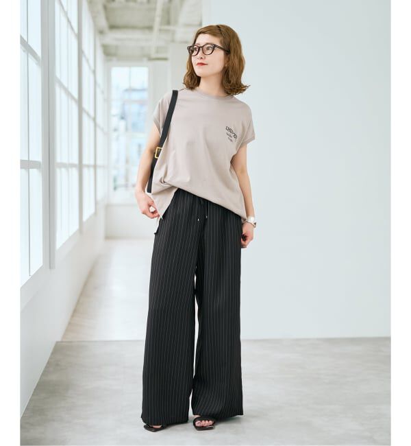 Spick and Span「《新色有り / 追加予約》ジョーゼットイージーパンツ」|スラックス|