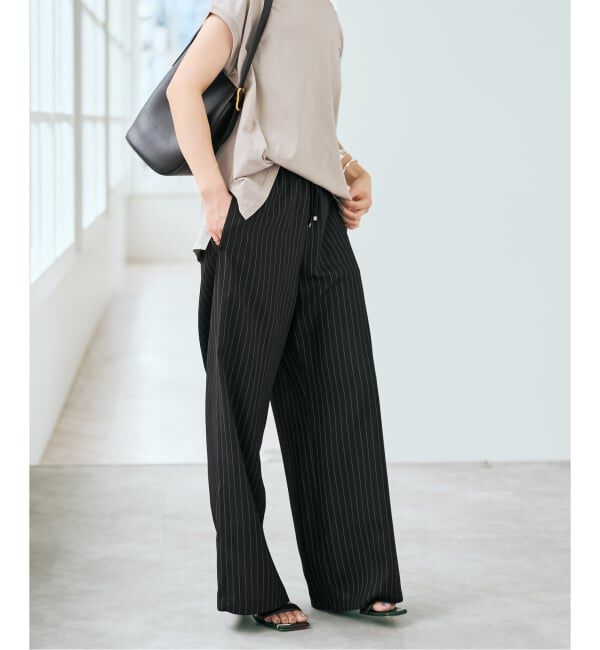 Spick and Span「《新色有り / 追加予約》ジョーゼットイージーパンツ」|スラックス|