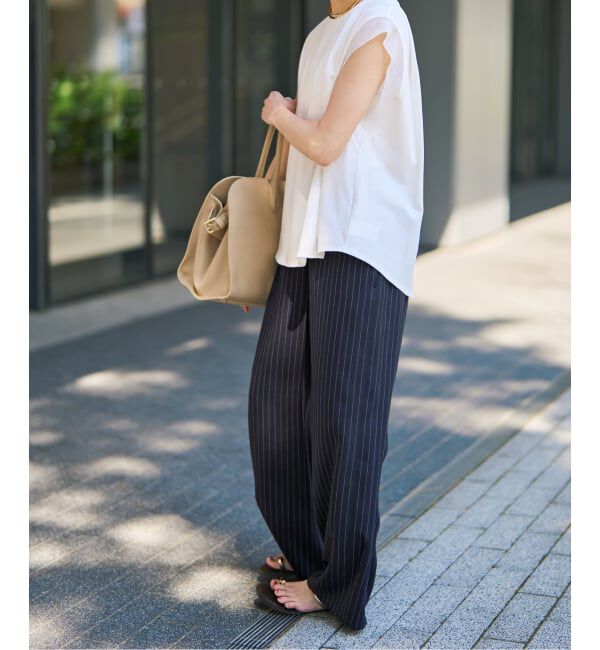 Spick and Span「《新色有り / 追加予約》ジョーゼットイージーパンツ」|スラックス|