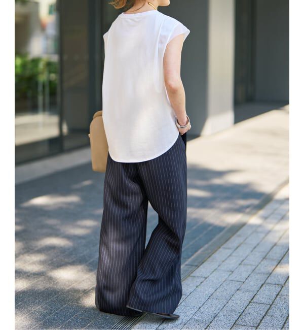 Spick and Span「《新色有り / 追加予約》ジョーゼットイージーパンツ」|スラックス|