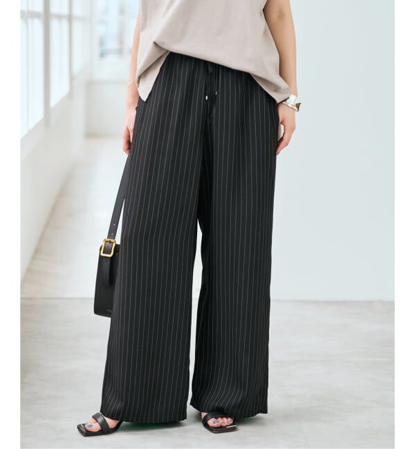 Spick and Span「《新色有り / 追加予約》ジョーゼットイージーパンツ」|スラックス|