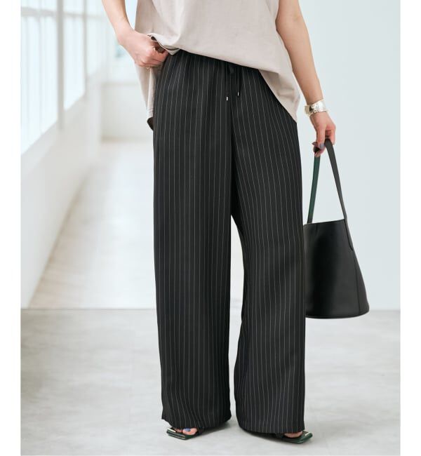 Spick and Span「《新色有り / 追加予約》ジョーゼットイージーパンツ」|スラックス|