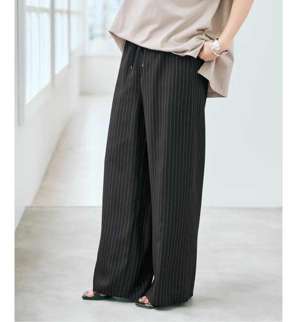 Spick and Span「《新色有り / 追加予約》ジョーゼットイージーパンツ」|スラックス|