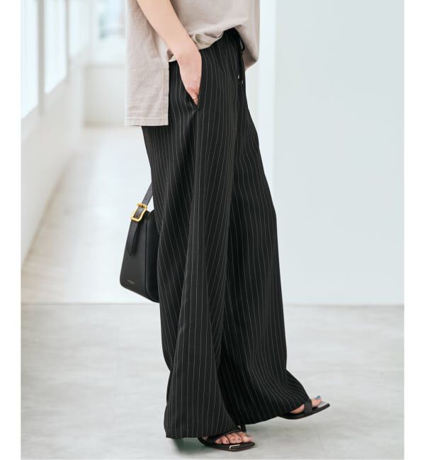 Spick and Span「《新色有り / 追加予約》ジョーゼットイージーパンツ」|スラックス|