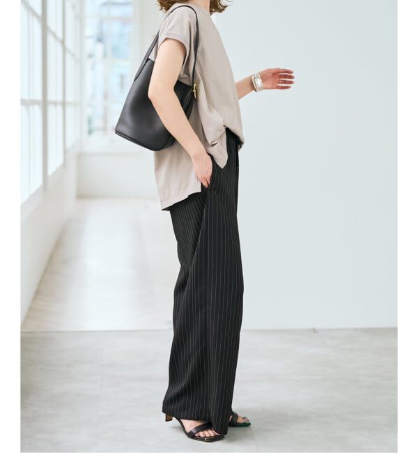 Spick and Span「《新色有り / 追加予約》ジョーゼットイージーパンツ」|スラックス|