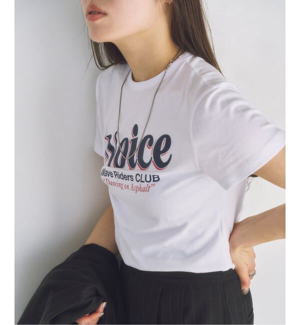 U by SPICK&SPAN「NOICE / ノイス DROP SHADOW LOGO TWISTED DRAPE T-S」|Tシャツ・カットソー|