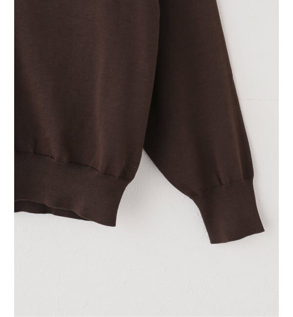 Spick and Span「《セットアップ / 手洗い可》シルクコットンVネックプルオーバー」|ニット・セーター|