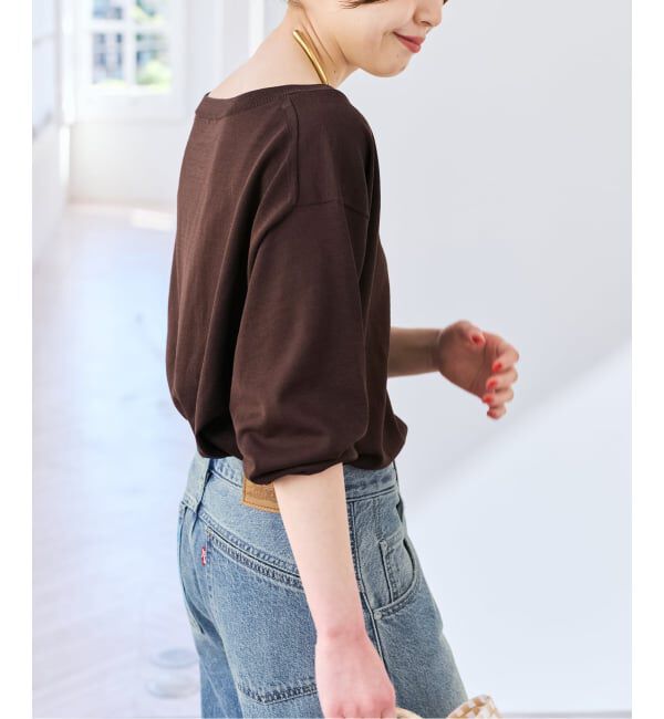 Spick and Span「《セットアップ / 手洗い可》シルクコットンVネックプルオーバー」|ニット・セーター|