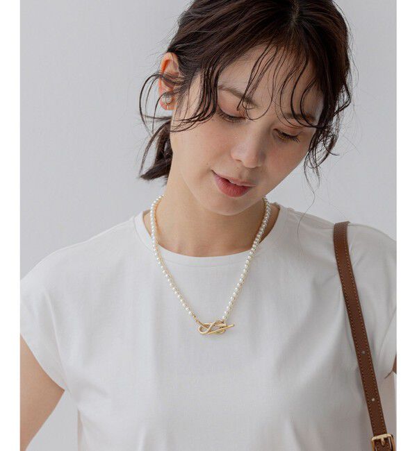 組曲「メタルモチーフパールネックレス」|ネックレス|