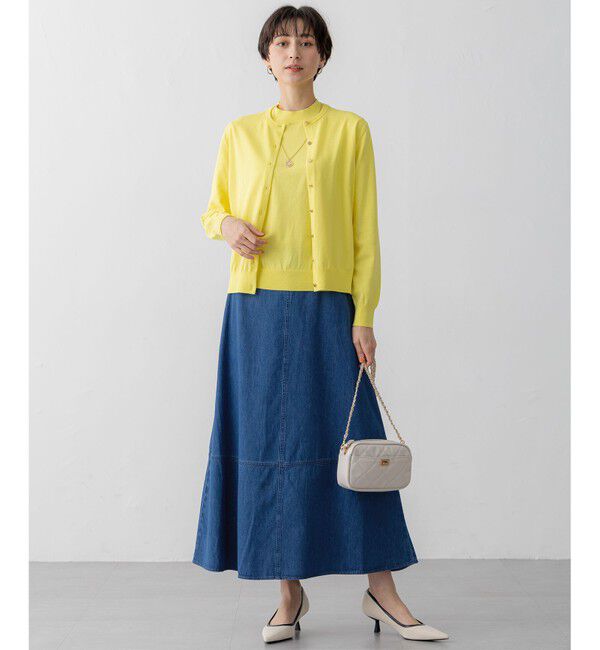 23区「【Oggi6月号掲載/洗える】プレミアムビオコットン カーディガン」|カーディガン|