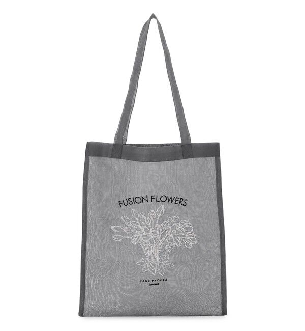 23区「JANE PACKER コラボ  フラワー刺繍 トートバッグ」|トートバッグ|グレー系