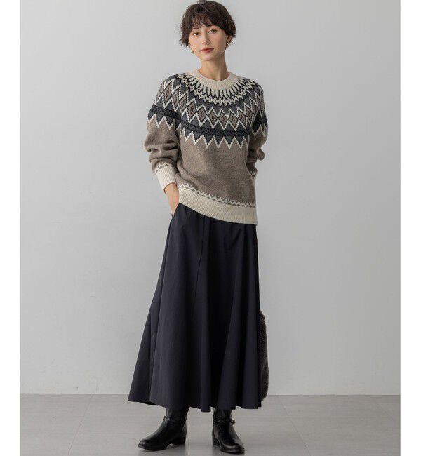 23区「【洗える】ストレッチタイプライター フレア スカート」|スカート|