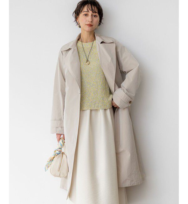 23区「LIMONTAハイカウントメモリータフタ ライナー付き アウター」|その他|ベージュ系