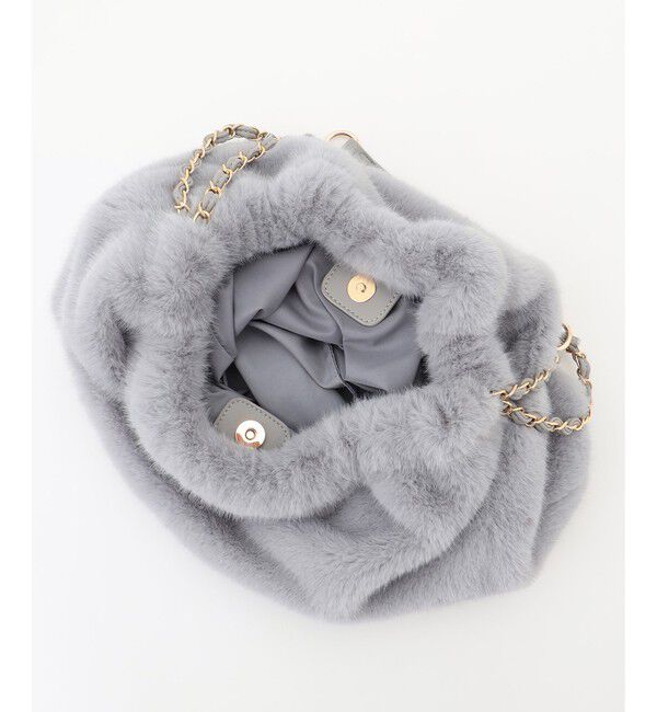 any SiS「フェイクファーチェーン トートバッグ」|ショルダー・メッセンジャー|