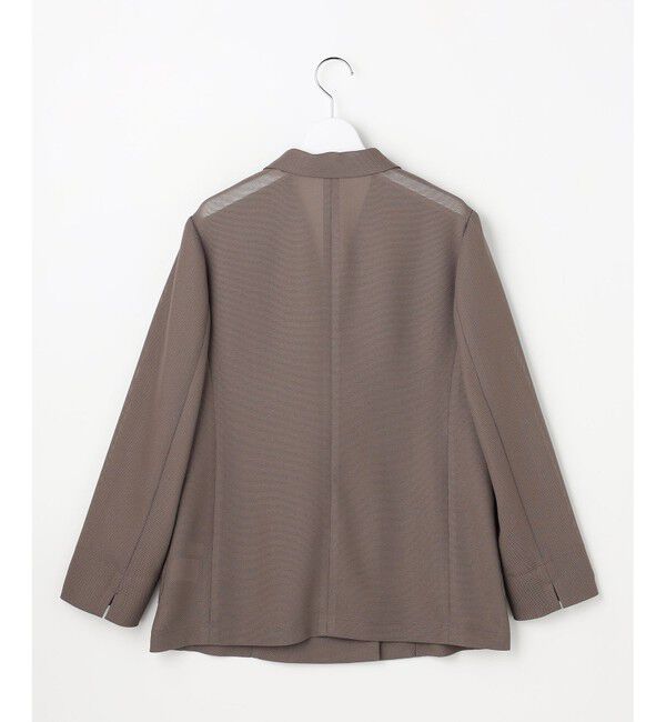 ANY SIS「シアーメッシュ ダブルジャケット」|テーラードジャケット|