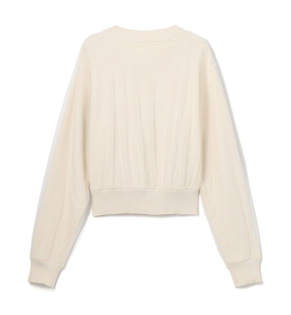 BEIGE,「【洗える・GISELe 4月号掲載】MYRTLE / チュールレイヤードカーディガン」|カーディガン|