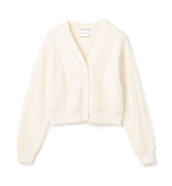 BEIGE,「【洗える・GISELe 4月号掲載】MYRTLE / チュールレイヤードカーディガン」|カーディガン|