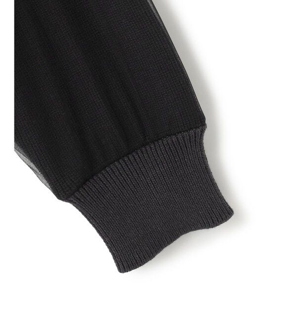 BEIGE,「【洗える・GISELe 4月号掲載】MYRTLE / チュールレイヤードカーディガン」|カーディガン|