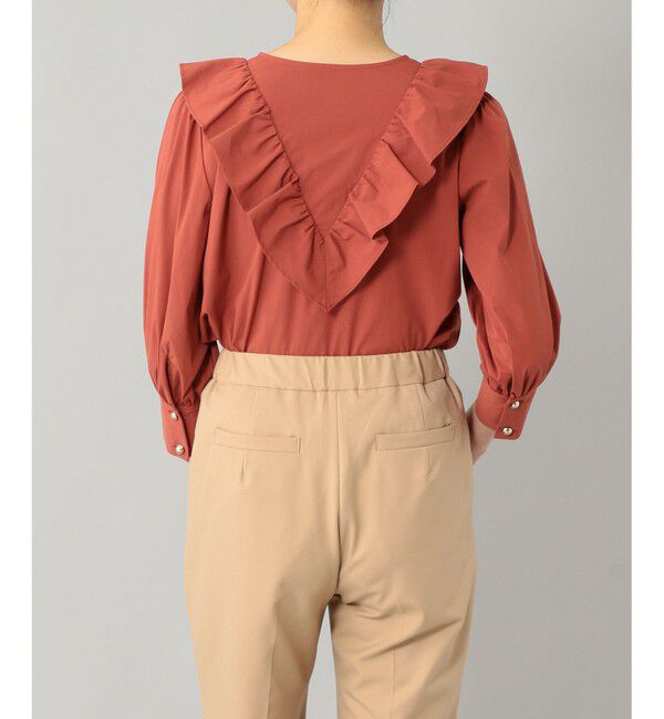  「フレア切替Vネックブラウス」|シャツ・ブラウス|