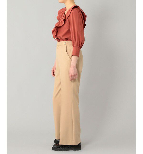  「フレア切替Vネックブラウス」|シャツ・ブラウス|