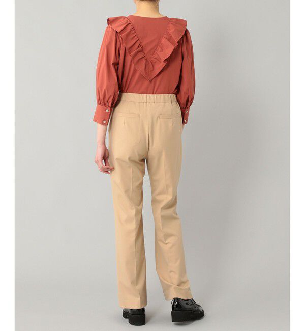  「フレア切替Vネックブラウス」|シャツ・ブラウス|