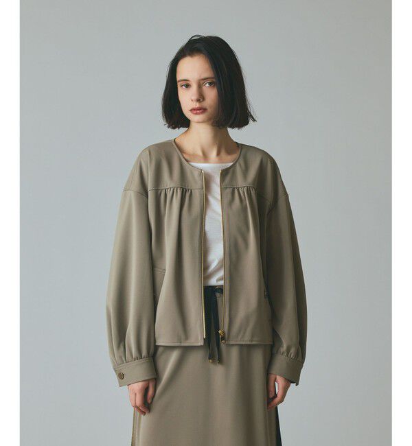 Grace Class「トリアセジャージジャケット」|ブルゾン・スタジャン|カーキ