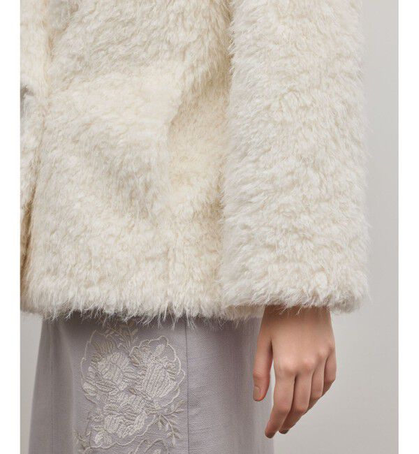 GRACE CONTINENTAL「フェイクファーPコート」|ピーコート|