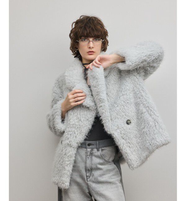 GRACE CONTINENTAL「フェイクファーPコート」|ピーコート|