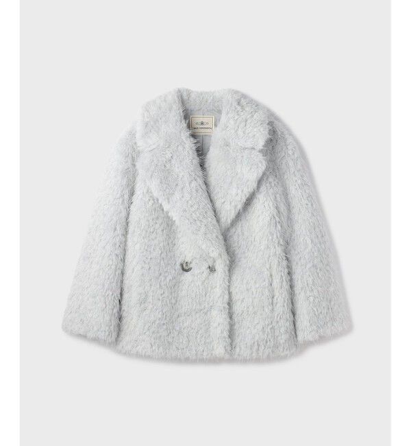 GRACE CONTINENTAL「フェイクファーPコート」|ピーコート|