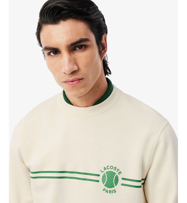 LACOSTE「ヘリテージテニスデザインクルーネックスウェット」|スウェット・ジャージ|
