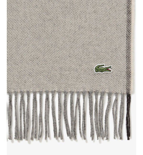 LACOSTE「サスティナブルヘリンボーンマフラー」|マフラー|
