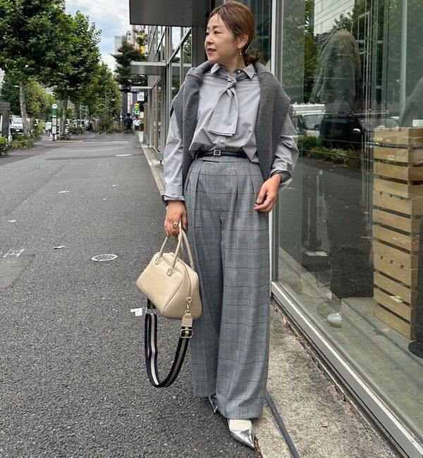 NOLLEY'S「《セットアップ対応》ストレッチツイルワイドパンツ」|その他|