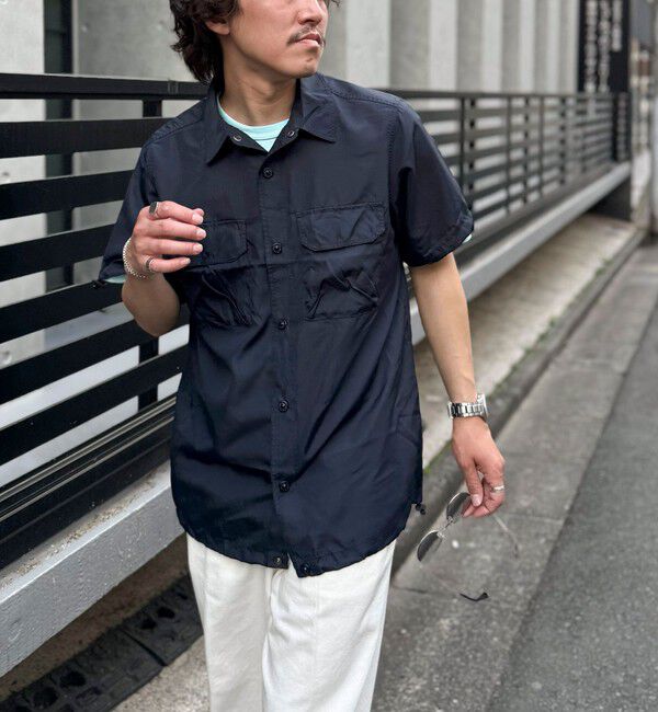 NOLLEY'S goodman「【TAION/タイオン】ノンダウン ミリタリー アジャスト半袖シャツ 25SS」|シャツ・ブラウス|