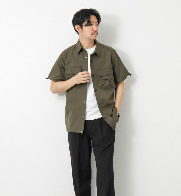 NOLLEY'S goodman「【TAION/タイオン】ノンダウン ミリタリー アジャスト半袖シャツ 25SS」|シャツ・ブラウス|