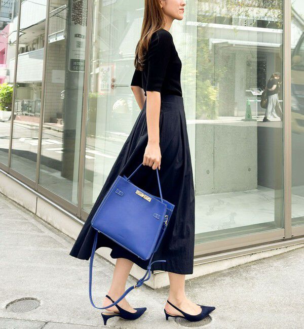 NOLLEY'S「ウォッシャブルバルキータフタタックスカート」|フレア|