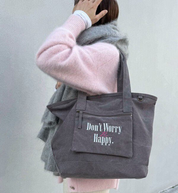 NOLLEY'S「キャンバスロゴ刺繍トートバッグ」|トートバッグ|ブラウン