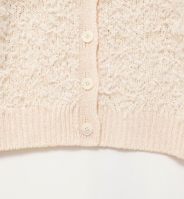 NOLLEY'S sophi「《手洗い可能》ファンシーヤーンポロ衿カーディガンジャケット」|カーディガン|