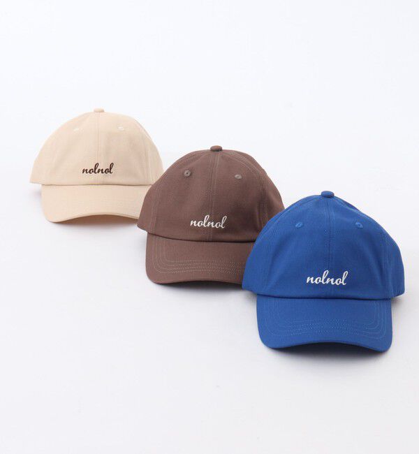 NOLLEY'S「【nolnol/ノルノル】ロゴ刺繍キャップ」|キャップ・キャスケット|