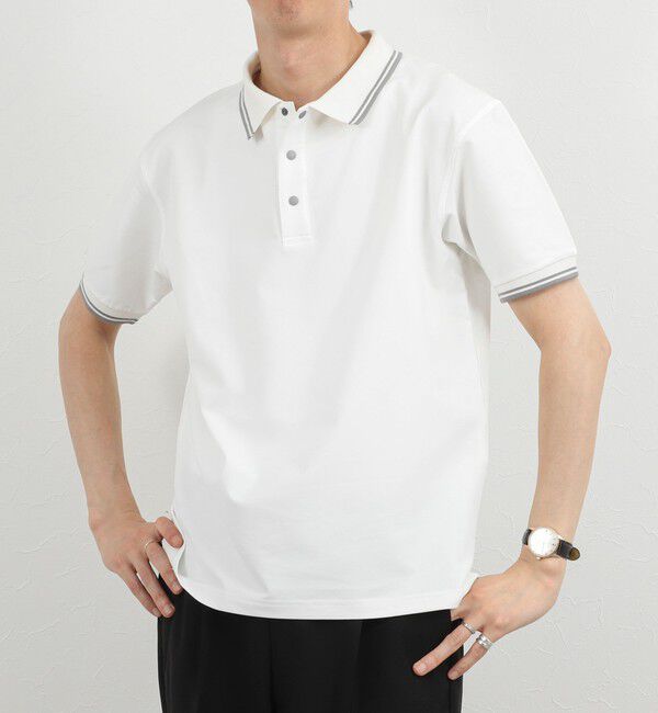 NOLLEY'S goodman「【TAION/タイオン】NON DOWN BASIC JERSEY HARF SLEEVE POLO 26SS」|ポロシャツ|
