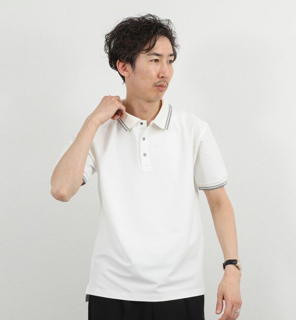 NOLLEY'S goodman「【TAION/タイオン】NON DOWN BASIC JERSEY HARF SLEEVE POLO 26SS」|ポロシャツ|