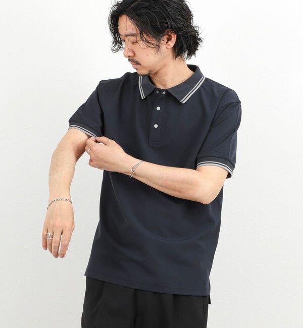 NOLLEY'S goodman「【TAION/タイオン】NON DOWN BASIC JERSEY HARF SLEEVE POLO 26SS」|ポロシャツ|