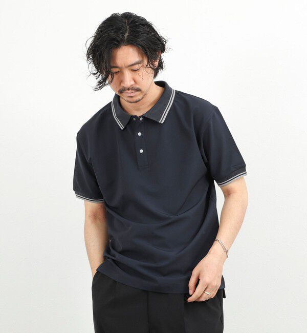 NOLLEY'S goodman「【TAION/タイオン】NON DOWN BASIC JERSEY HARF SLEEVE POLO 26SS」|ポロシャツ|