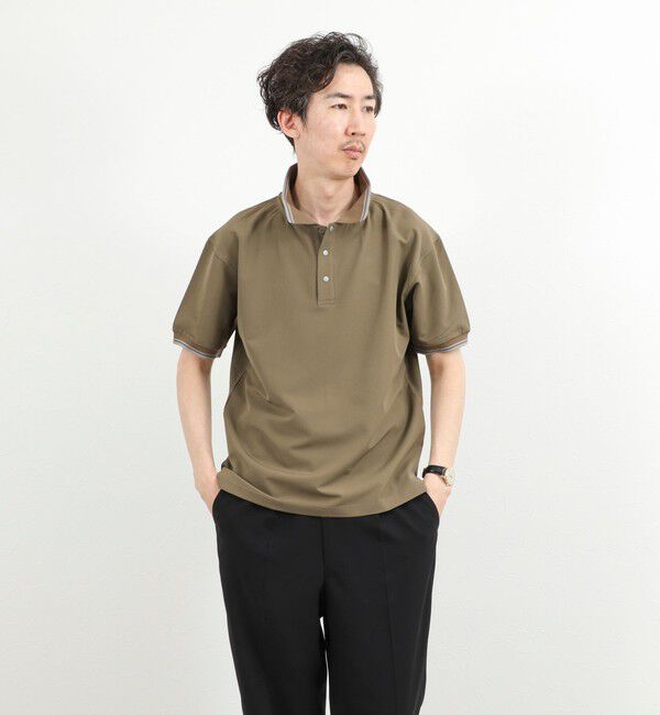 NOLLEY'S goodman「【TAION/タイオン】NON DOWN BASIC JERSEY HARF SLEEVE POLO 26SS」|ポロシャツ|