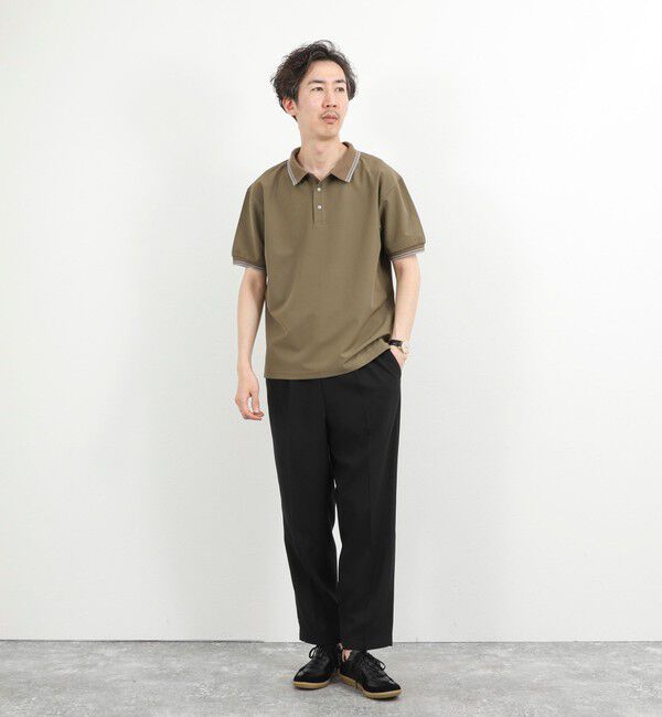 NOLLEY'S goodman「【TAION/タイオン】NON DOWN BASIC JERSEY HARF SLEEVE POLO 26SS」|ポロシャツ|