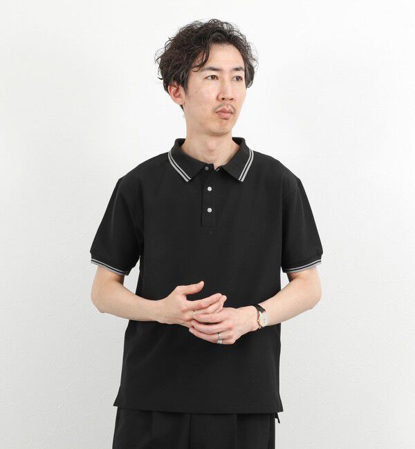 NOLLEY'S goodman「【TAION/タイオン】NON DOWN BASIC JERSEY HARF SLEEVE POLO 26SS」|ポロシャツ|