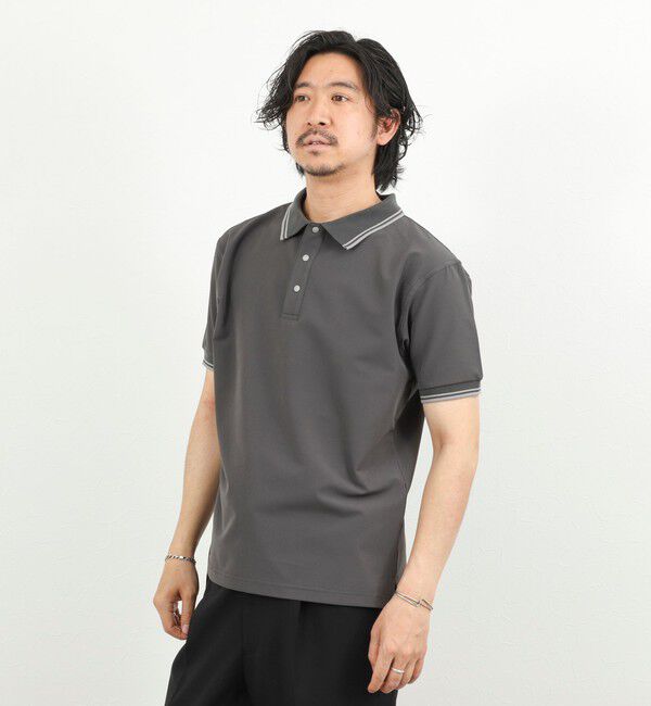 NOLLEY'S goodman「【TAION/タイオン】NON DOWN BASIC JERSEY HARF SLEEVE POLO 26SS」|ポロシャツ|