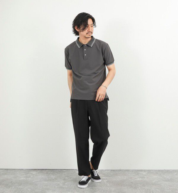 NOLLEY'S goodman「【TAION/タイオン】NON DOWN BASIC JERSEY HARF SLEEVE POLO 26SS」|ポロシャツ|