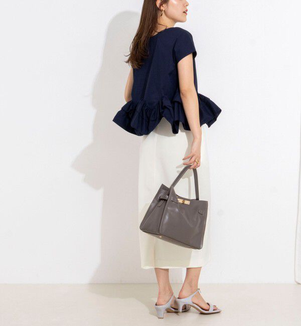 NOLLEY'S「ウオッシャブルペプラムフリル2WAY半袖ブラウス」|シャツ・ブラウス|