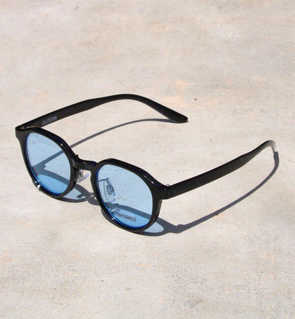 GLOSTER「【GLOSTER/グロスター】クラウンパント セルフレーム カラーレンズサングラス」|サングラス|ブルー